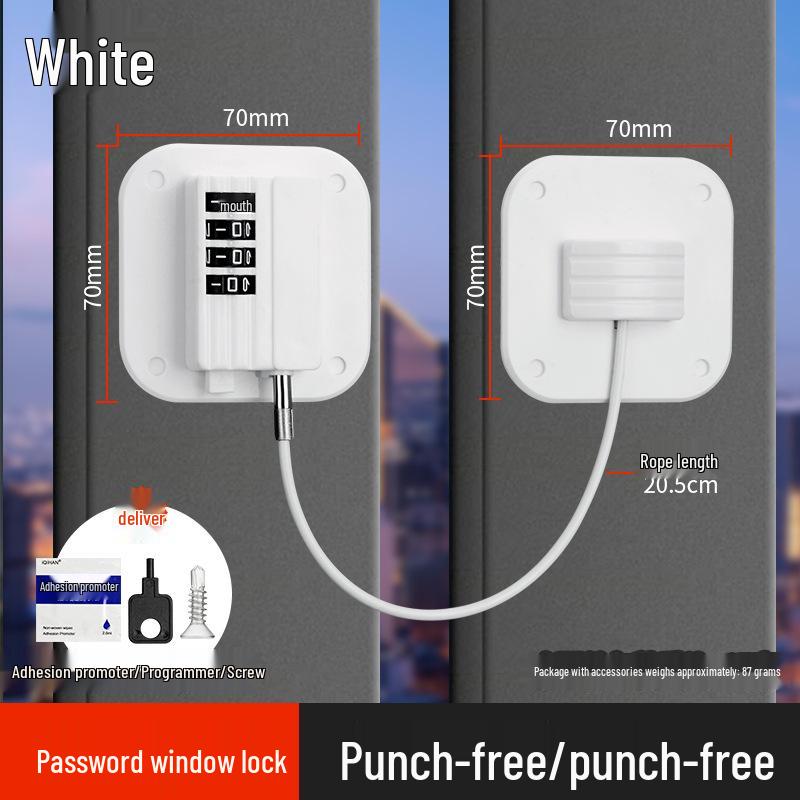 

Віконний замок з нержавіючої сталі без свердління, засувка для дитячої безпеки та захисту від крадіжок