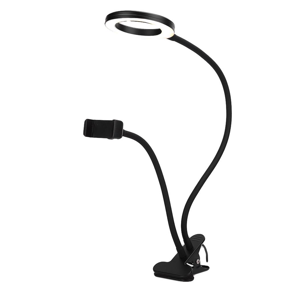 Regulowana lampka biurkowa do tatuażu Elastyczna do makijażu Microblading Klips LED Ring Light