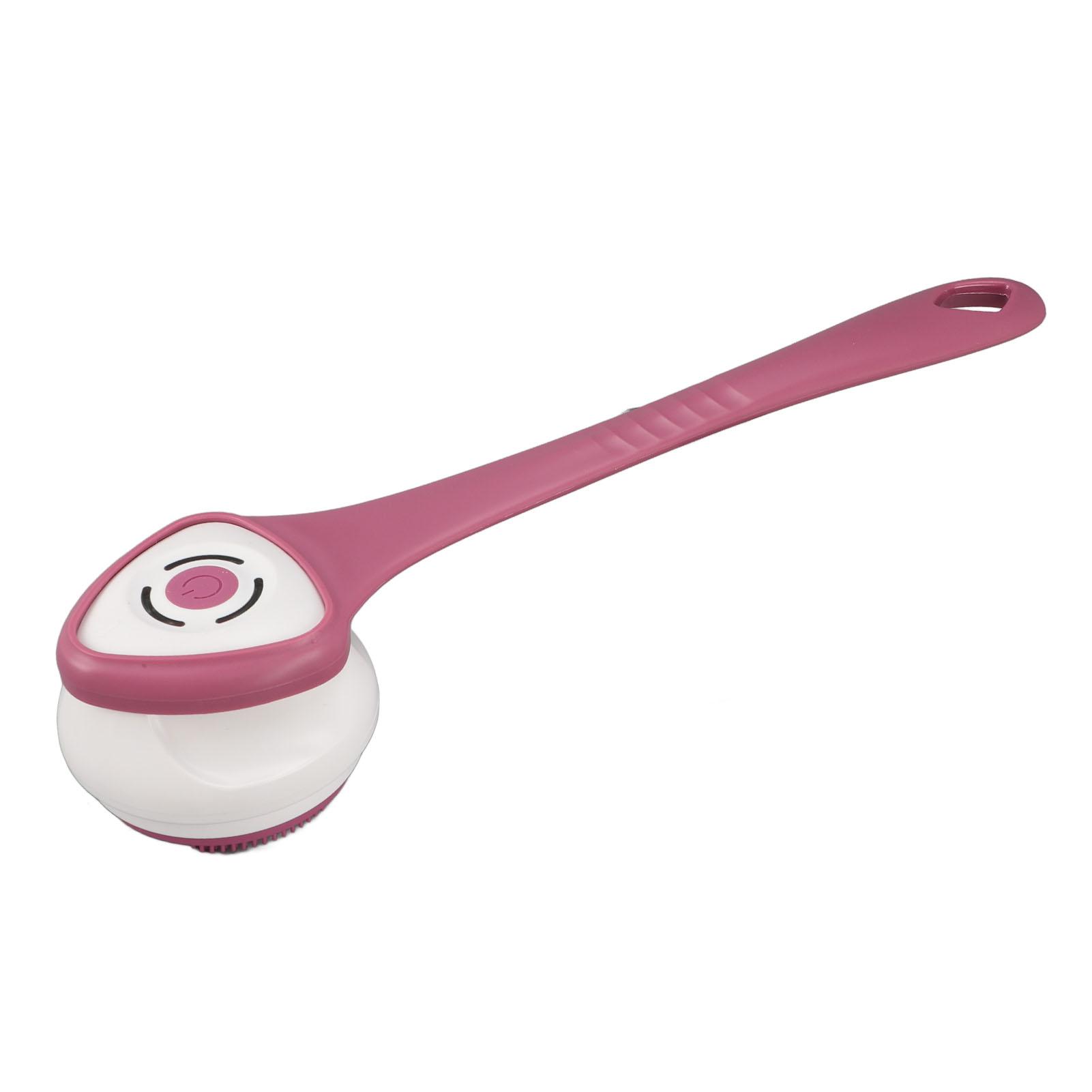 

Электрический набор щеток для душа, многофункциональный, водонепроницаемый, IPX6, с длинной ручкой, беспроводной, для чистки спины фиолетовый