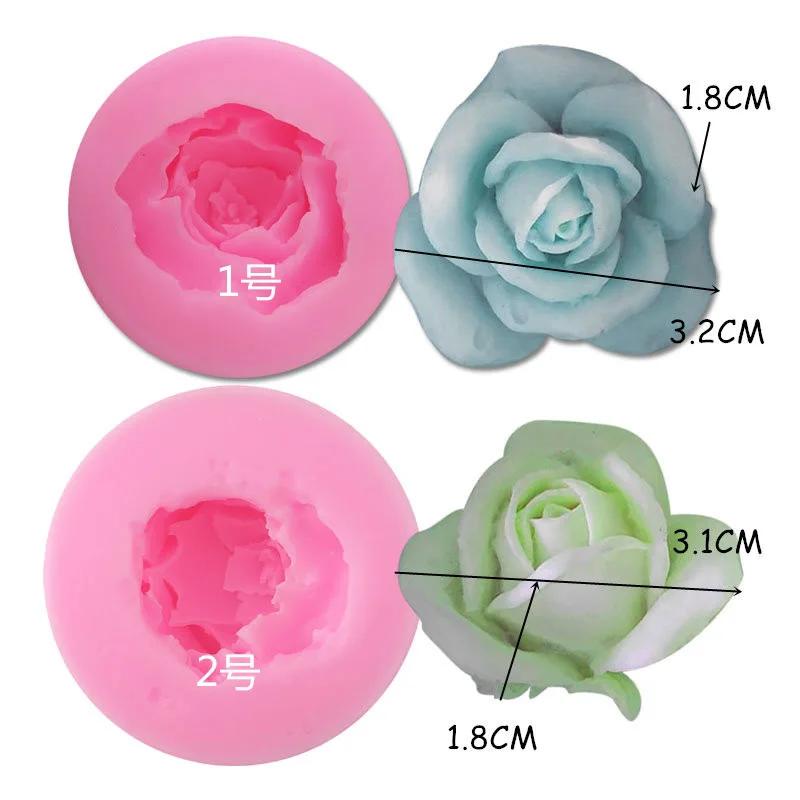 Cake Silicone Mold Rose Flower Fondant Silicone Mold Baking Tool Diy Kitchenware