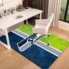 Seahawks Teamgeist Teppich für Büro, Stuhlunterlage, Dekorteppich Wohnzimmer Matte, Große Größe Fan Geschenke Weihnachtsgeschenke