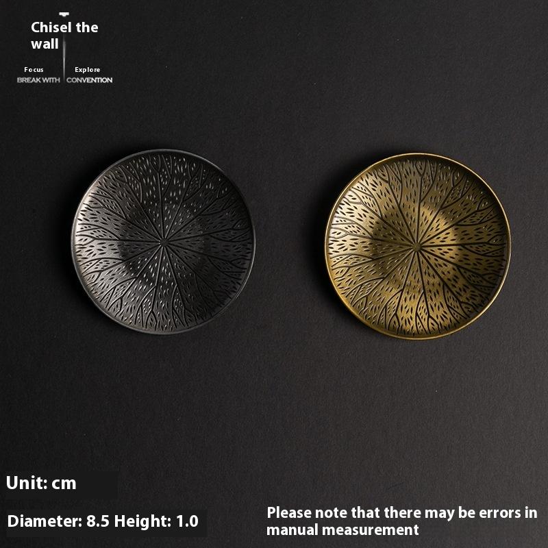 Sous-verre en alliage de zinc, Sous-verre, Accessoires de cérémonie du thé, Coussin de siège pour encens, Petite base porte-encens, S'accorde avec plusieurs styles