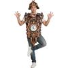 Kukačkové hodiny Vtipný Cos Kostým, Německé Hodiny z Černého Lesa Kostým s 3D Tiskem Kostým pro Halloween