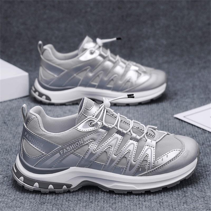 Men's Shoes 2025 New Summer Go Out Lace-free Versatile Casual Sports Shoes Outdoor Lightweight Breathable Dad Trendy Shoes