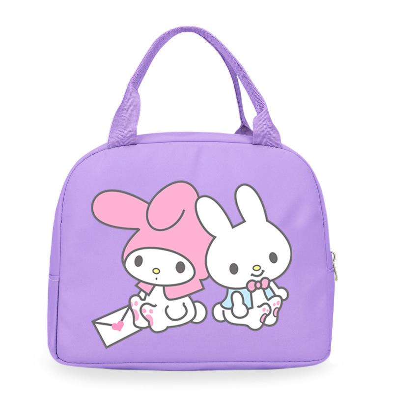 Melody cute cartoon print student lunch bag high value work commute leisure handbag
