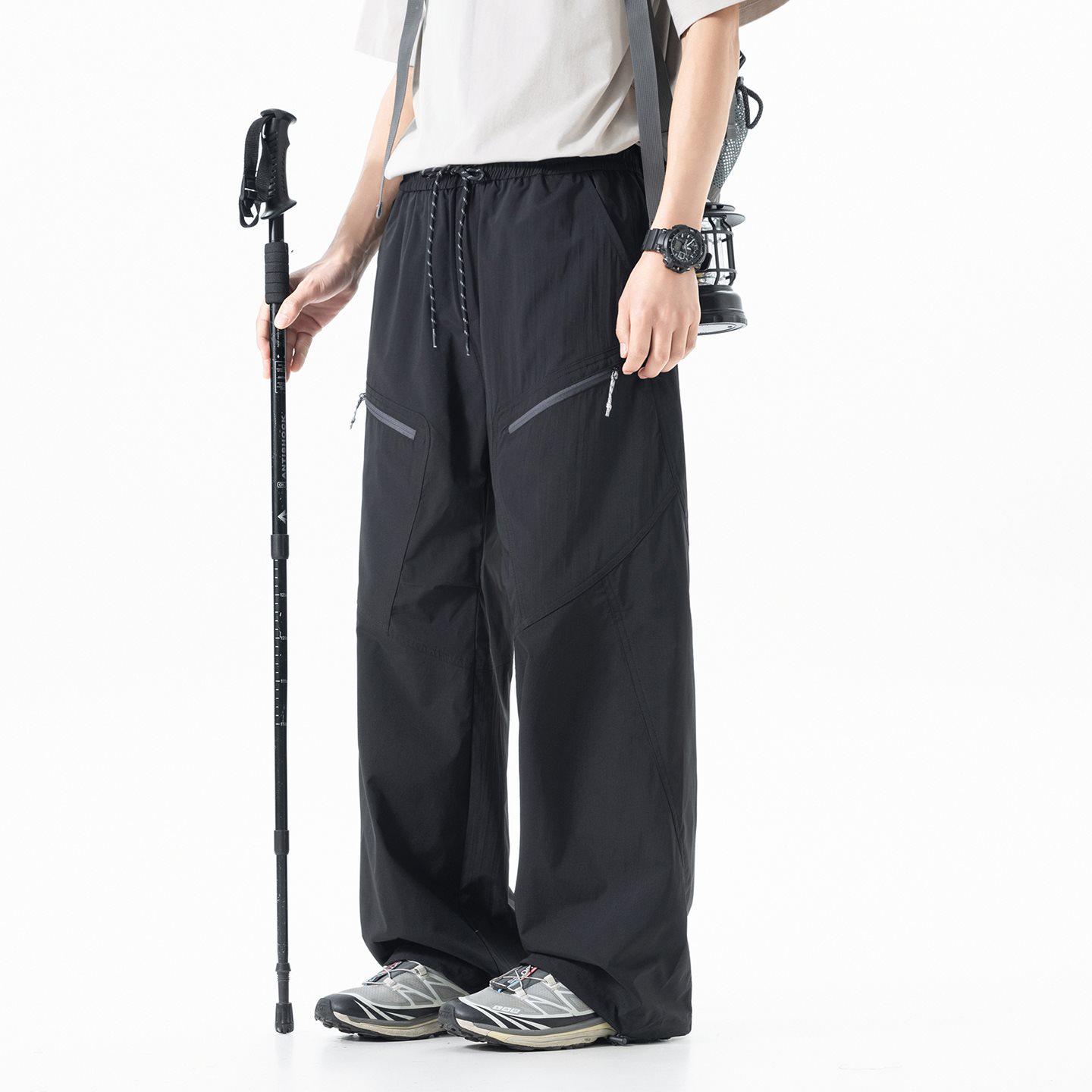 

Men s Ice Silk Workwear: Loose, Breathable, Quick-Drying Sports Pants - Lightweight, Functional, American-Style Outdoor Wear 5XL