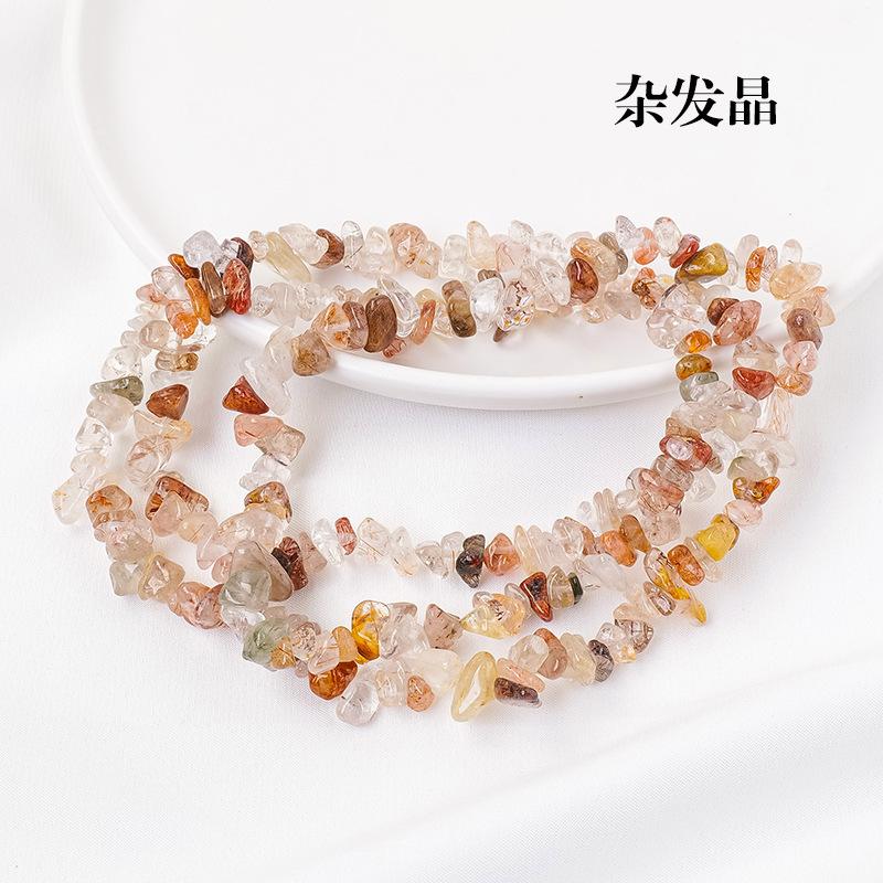 Naturweißes Pulver, gelber Amethyst-Bruchstein, Halbfertigprodukt, DIY, Farbige Kristallsteine, lose Perlen, Schmuckzubehör