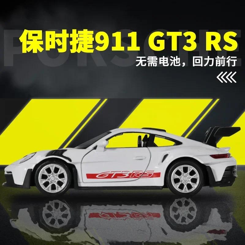 1:36 Porsche 911 GT3 RS Supercar Alloy Car Diecasts & Toy Vehicles Car Model Miniature Scale Model Car Toys For Children