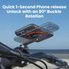 Sincetop Bicycle Phone Compatible with Road and Cross Sturdy Bicycle Phone Attaches and Detachs In 1 Second with One Prevents Your Phone from Dropping