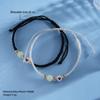 Romantic Heart - Braided Bracelet Set for Couples: 2 - Piece Expression of Affection: A Symbol of Love