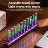Car RGB Pickup Light Dynamic Gradient Sound Control Light Universal Air Vent Dashboard Car Interior Ornament Auto Interior Light