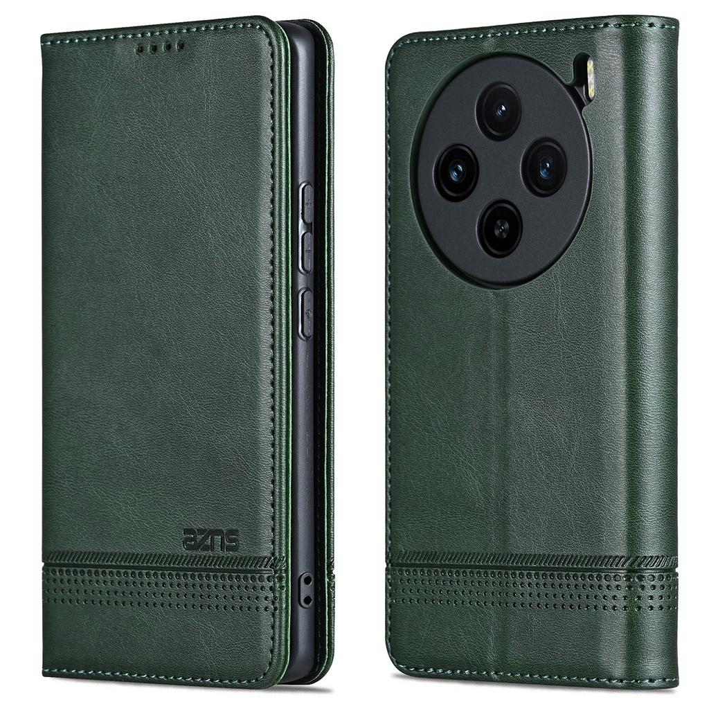AZNS For vivo X100s 5G Case Magnetic Auto Closing PU Leather Phone Wallet Cover