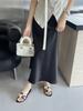 2025 New Fashion Flat-bottomed Flower One-word Flat-bottomed Slippers Women's Shoes