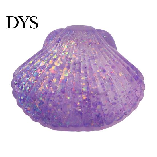 Glitter Shell Squeeze Toy Mini Toy, Stress Relief Sugar Ball Relaxation Fidget Soft Stretchy Transparent Ocean Sensory