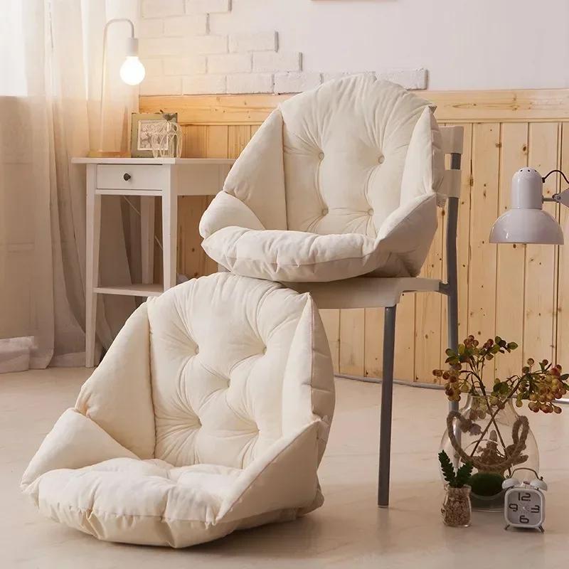 Plush Dining Chair Cushion Thickened Warm Cushion In Winter Office Lumbar Cushion Computer Chair Cushion Warm One-piece Cushion