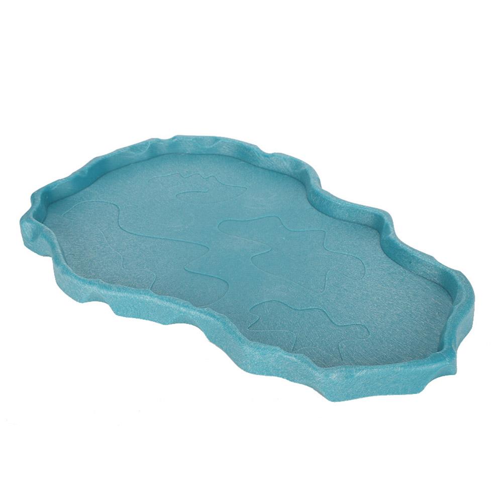 NW29 Plastic Reptiles Feeder Basin Snake Frogs Drinking Feeding Dish Landscape Decorations
