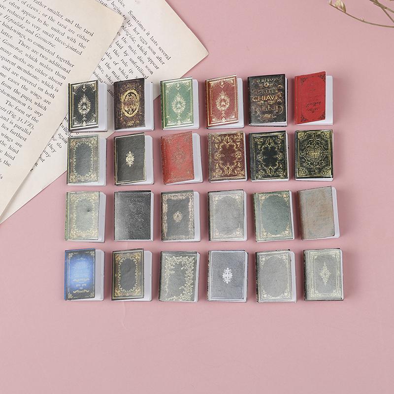 3Pcs/Set 1:12 Dollhouse Miniature Classical Book Scene Model Accessories Toys