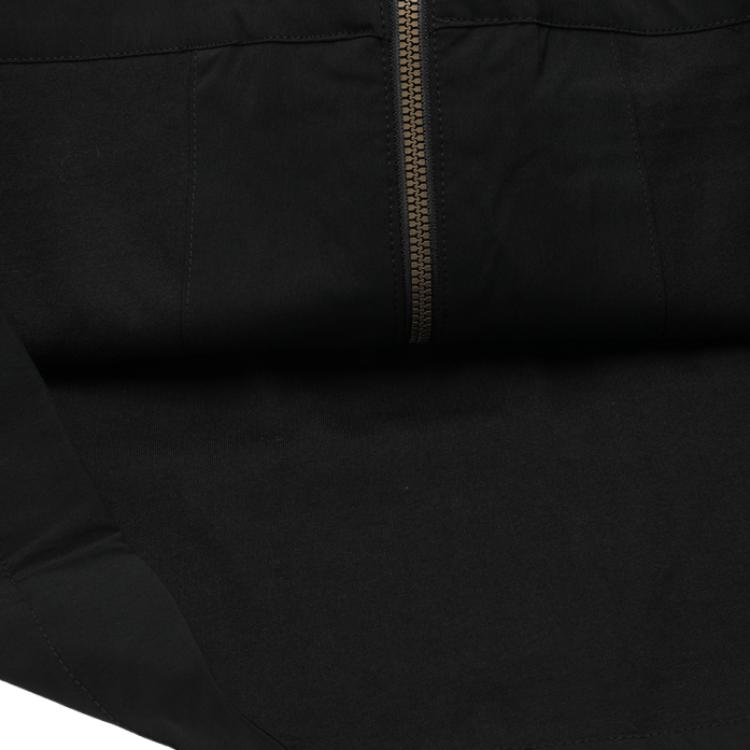 Adidas Solid Color Zip Hooded Jacket Men Outerwear Black DW4679