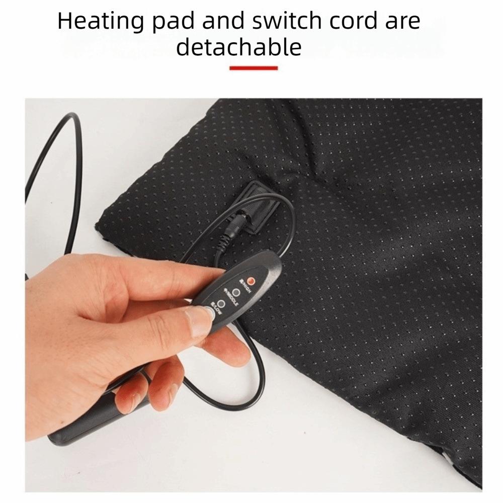 Plush Warm Pet Heating Pad Adjustable Temperature Cat Bed Mat Cat Electric Blanket  Pet Crate
