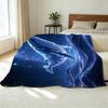 Hemmed Flannel Blanket Whale Theme, Dreamy Starry Design Soft Warm Throw for Sofa, Home, Halloween & Christmas Gift