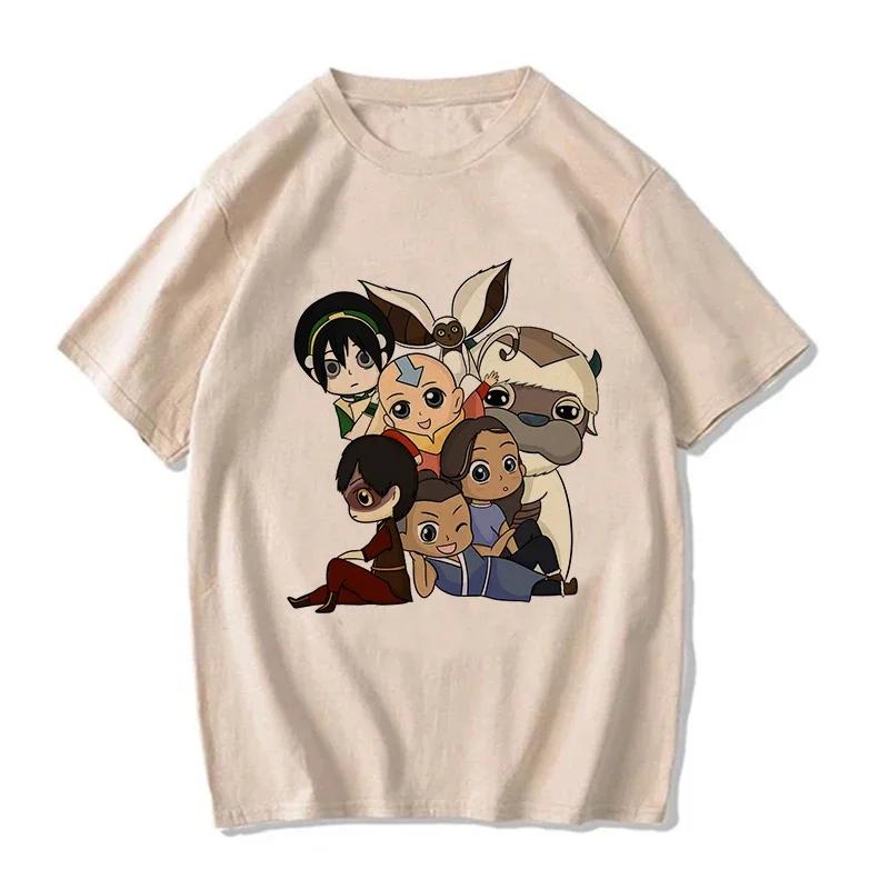 Avatar The Last Airbender Tee Shirt Appa Yip Harajuku EU Size Tshirt Fashion Mange T-shirt Y2k Streetwear Hip Hop Vintage Tops