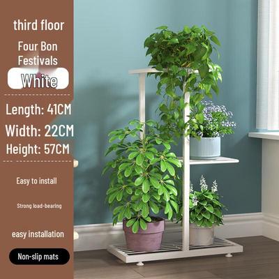 European Wrought Iron Multi-Tier Flower Stand