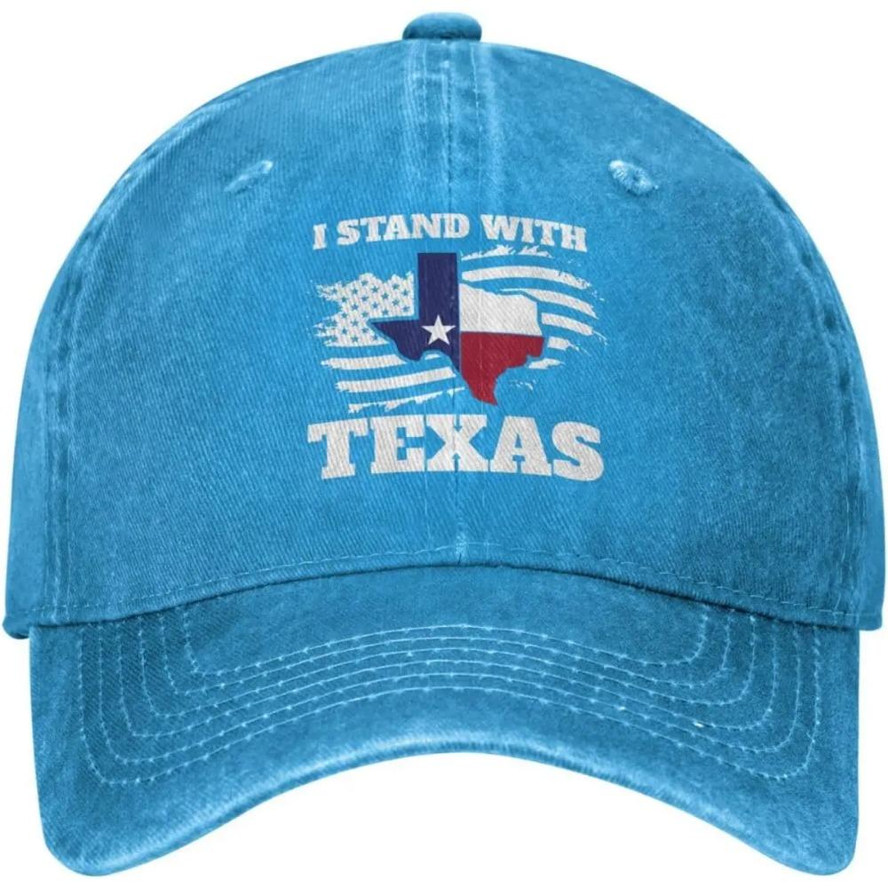 I Stand with Texas Flag USA State of Texas Hat for Women Baseball Hat Vintage Caps