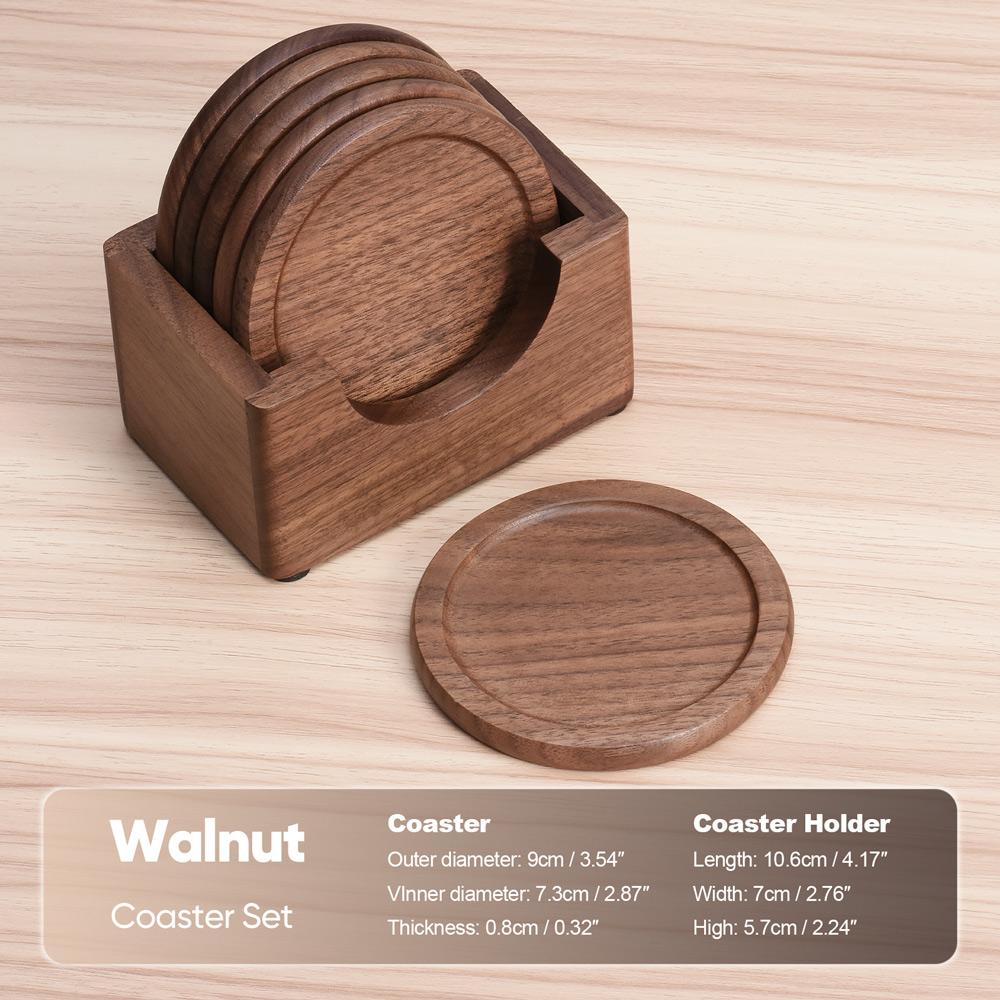 

6 шт./набір Заготовки з дерева Підставки під тарілки Підставки Під чашки для чаю Кави Декор Міцні Термостійкі Квадратні Круглі Підкладки під напої Тримач для миски Чайника 6pcs(set) - No Logo