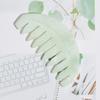 Jade Comb Scratchless Hurtless To Scalp Stone Jade Stone Guasha Comb for Hair