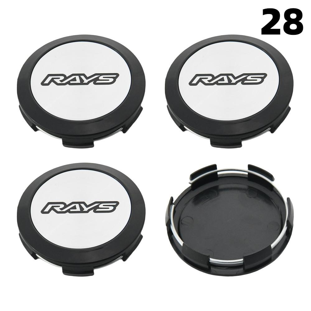 4 STKS 64 MM Buiten Diameter / 62 MM Binnen Diameter Velgdopjes RAYS VOLK VR GRAM Logo Wiel Center Dop Wieldeksel Naafdoppen Sportauto Band Accessoires