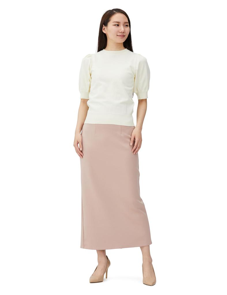 Natural Beauty Basic Puff Sleeve Knit Women's Sweater, Off-White