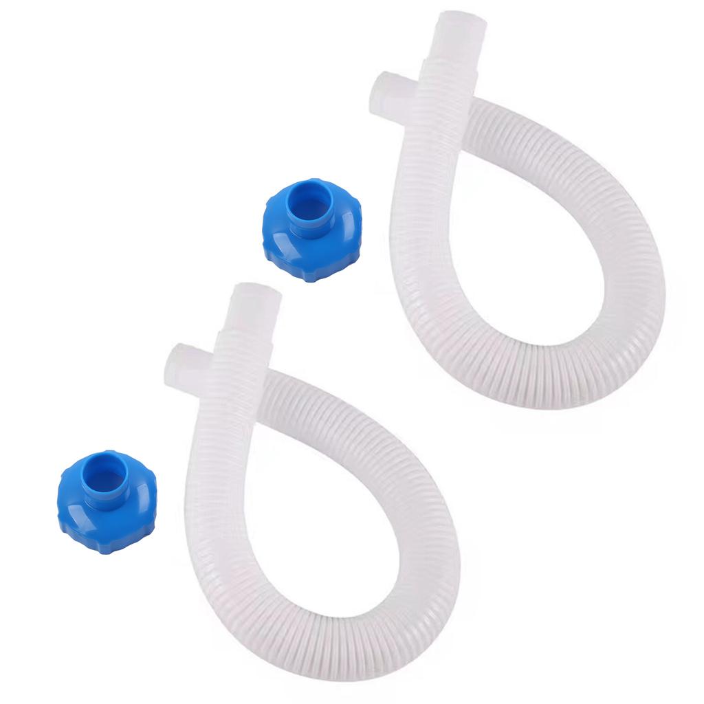 Skimmer Hose and Adapter Set for Above Ground Pool Skimmers White Hose Exact Replacement for 25016 Skimmer Hose Adapter