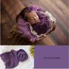 Soft Stretch Baby Blanket Cloth - Newborn Photography Props Wrap Cotton Wraps Accessories for Infant Boys & Girls Photo Shoots