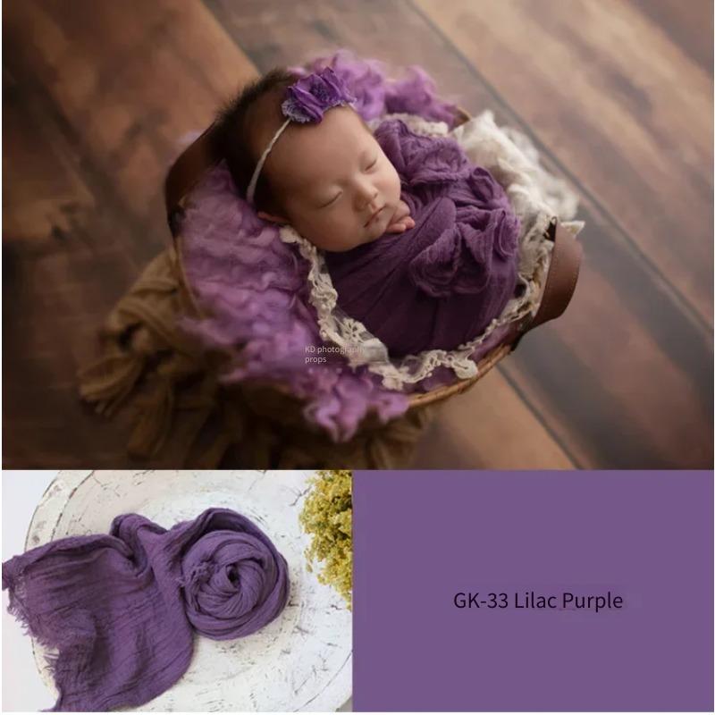 Soft Stretch Baby Blanket Cloth - Newborn Photography Props Wrap Cotton Wraps Accessories for Infant Boys & Girls Photo Shoots
