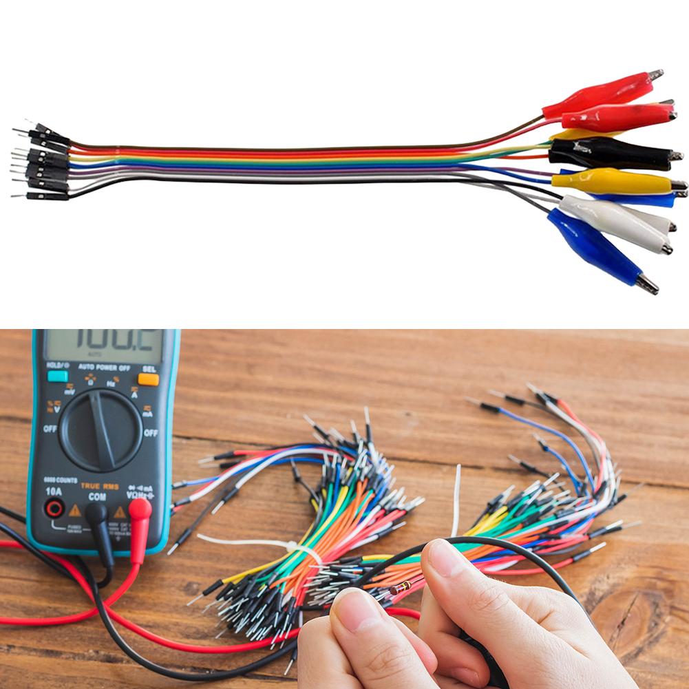 10PCS Alligator Clips Double-ended Clips Crocodile Cable 20CM 30CM Alligator Jumper Wire Test Leads Alligator Clips DuPont Wire