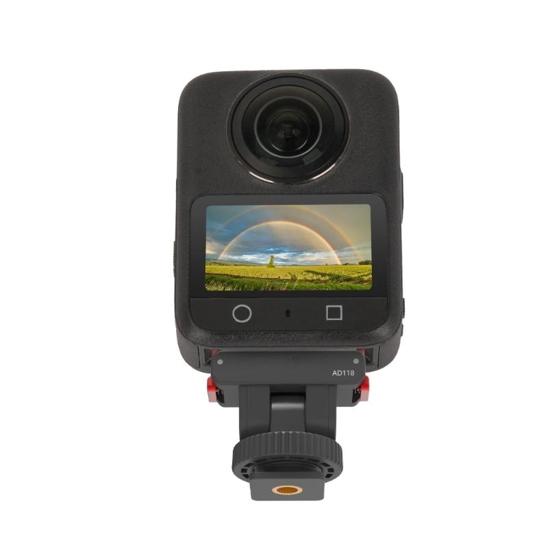 Quick Detach Magnetic Mount for Action 6/5Pro/4/3 Cameras Cold Shoe 1/4 Tripod Screw Hole Full 180Degree Tilt Adjustment
