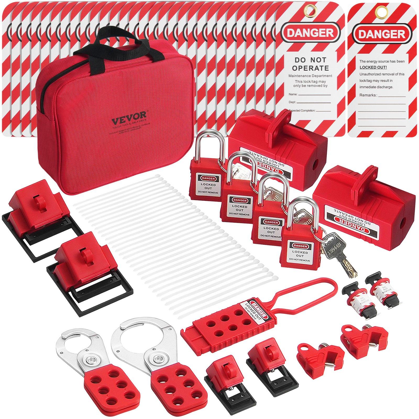 VEVOR Electrical Lockout Tagout Kit, 47