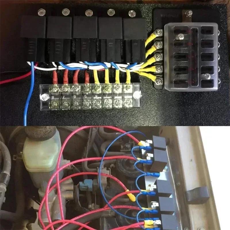280pcs Assorted Spade Terminals Insulated Cable Connector Electrical Wire Crimp Butt Ring Fork Set Ring Lugs Rolled Kit