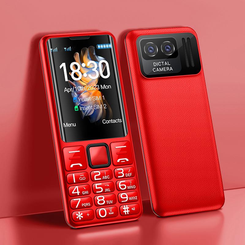 I79(H6) 4G Mini Bar Mobilní telefon LTE 4G Tlačítkový telefon 2,4palcový TFT 1500mAh Budík Přehrávač hudby Svítilna Funkce dvou SIM karet Mobilní telefon