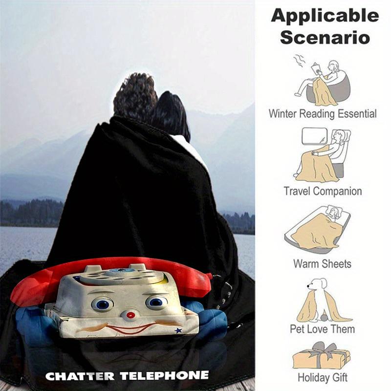 1pc, Toy Story Chatter Telephone Blanket Home Decor, Couch Throw Blanket, Gift for Friends, Soft Coverlet Perfect for Bedroom, Living Room