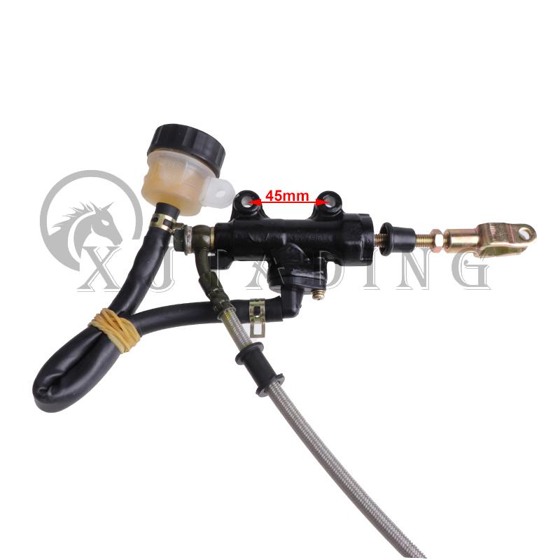 Ön/Arka Hidrolik Disk Fren Kaliperi Ana Silindir Montajı Fren Diski ile Kendin Yap 50cc-250cc ATV Go kart Buggy Quad Bike İçin