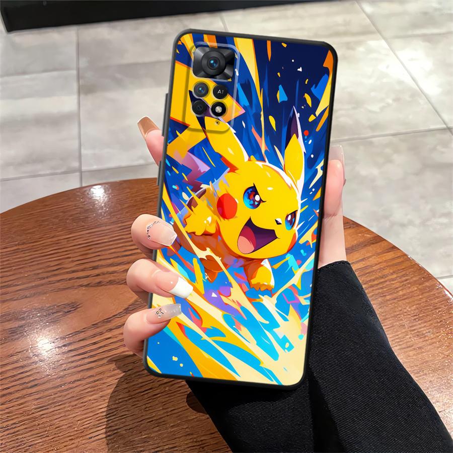 Cute Pokemon Pikachu Case for Xiaomi Redmi Note 14 12 Pro 13 Pro Plus 7 8 10 11s 12s 11 10S 9S 9 Funda Phone Cover