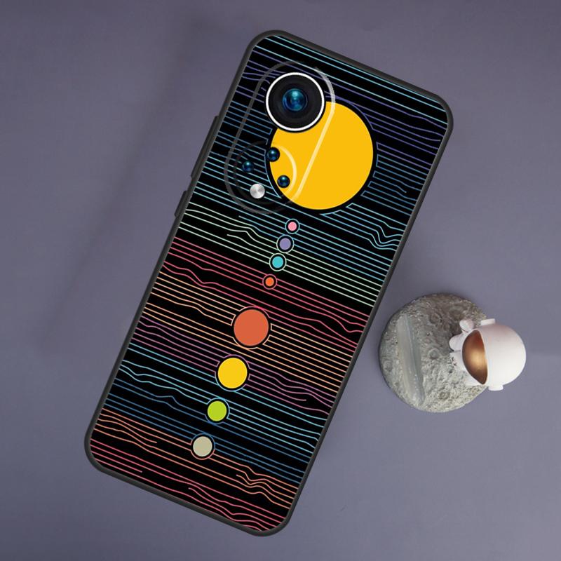 Raum Planeten Solar System Für Huawei Honor Magic 5 Lite 70 50 X8 X9 eine P20 P30 P40 P50 P60 Pro P Smart Nova 9 5T Fall