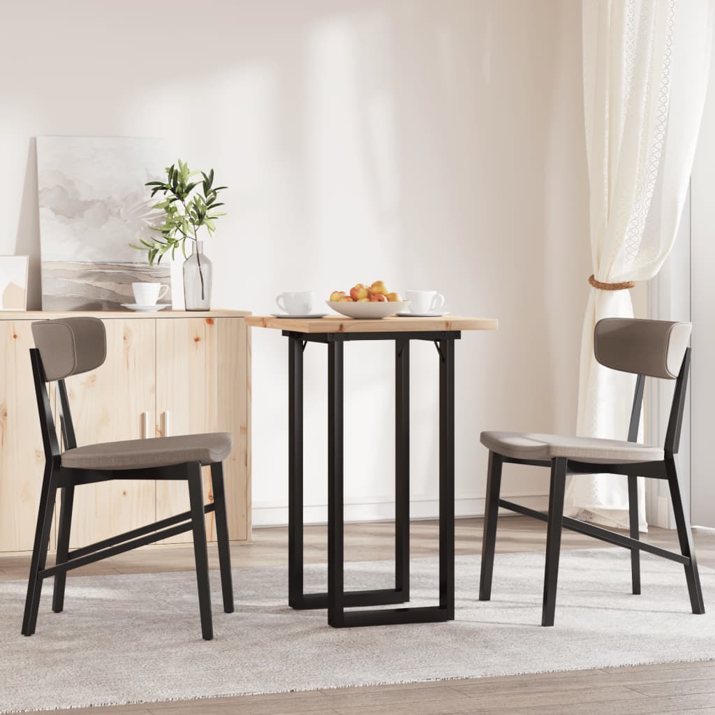 Vidaxl Dining Table with Square Legs, 50X50X75.5 Cm