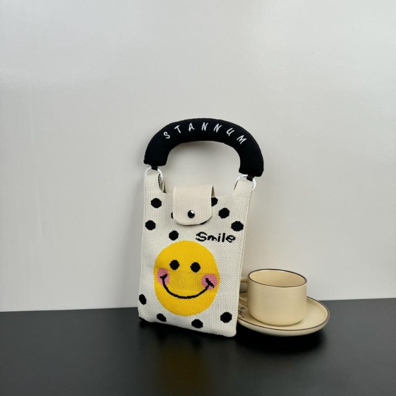 

Premium knitted handbag, enlarged version cartoon messenger bag, personalized versatile fashion knitted bag, large capacity bag 15*23CM