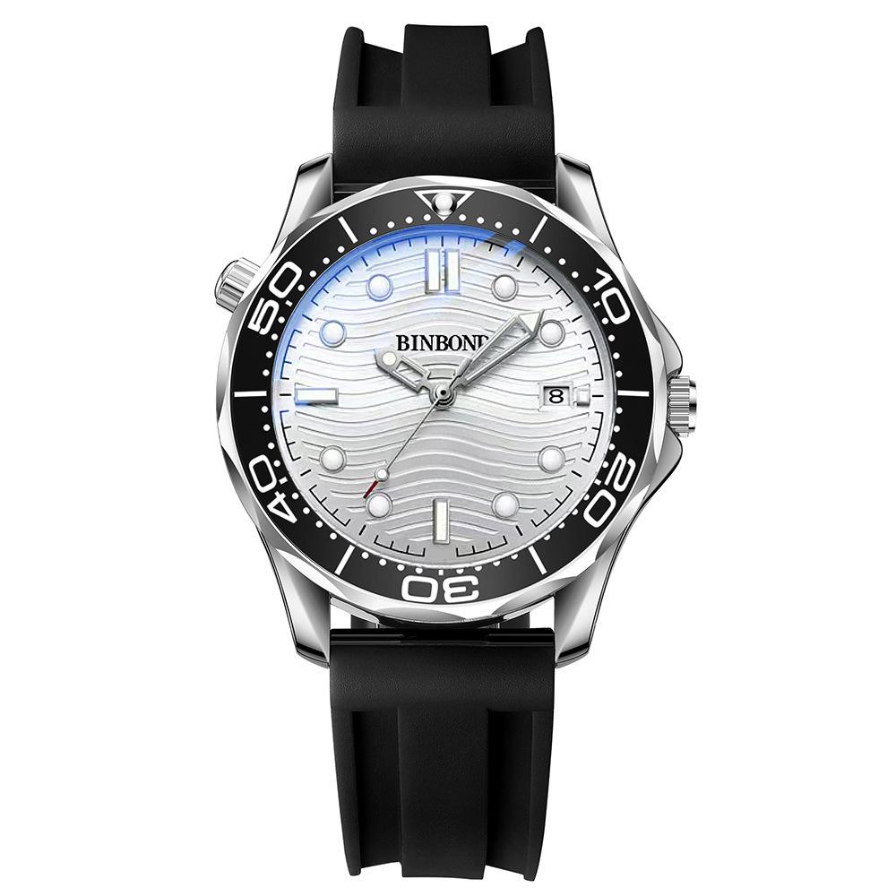 Binbond Luxury Men s Quartz Watch - Waterproof, Luminous, Rotating Dial