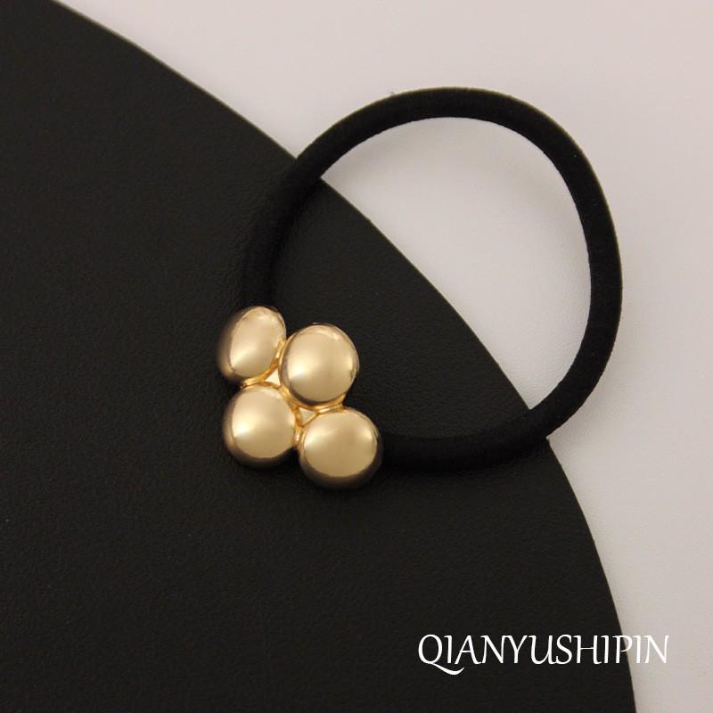Minimalist Metal Hair Ring - New Korean Style High-End Ponytail Tie Rubber Band.