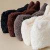 Elastische Korallenfleece-Fußüberzieher Süße Halbsocken Trendige Damen-Beinstulpen Herbst/Winter