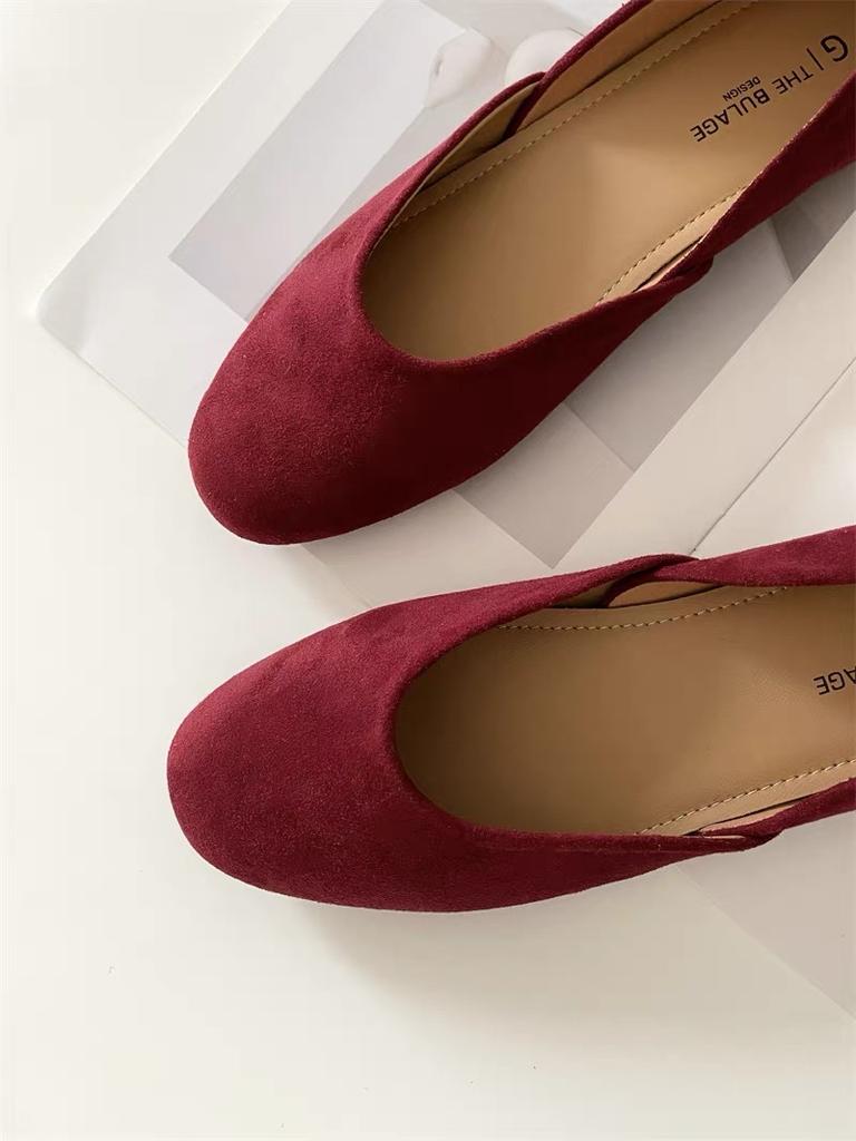 Fashion Women Suede Loafers Flat Heel Shallow Female Shoes Spring Summer Square Toe Basic Concise Women Loafers Casual Slip on Boat