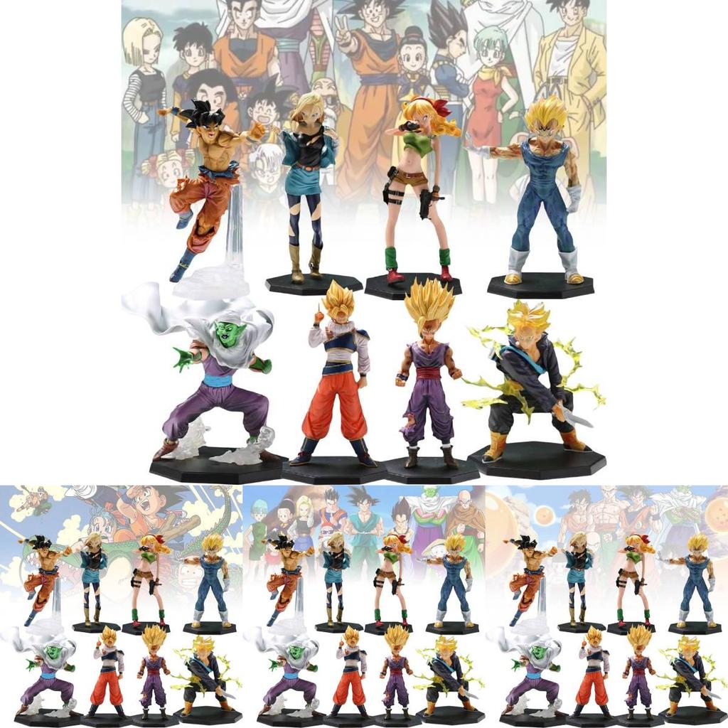 High Quality Pvc Dragon Ball Son Goku Majin Vegeta Green Outfit Action Figure Model